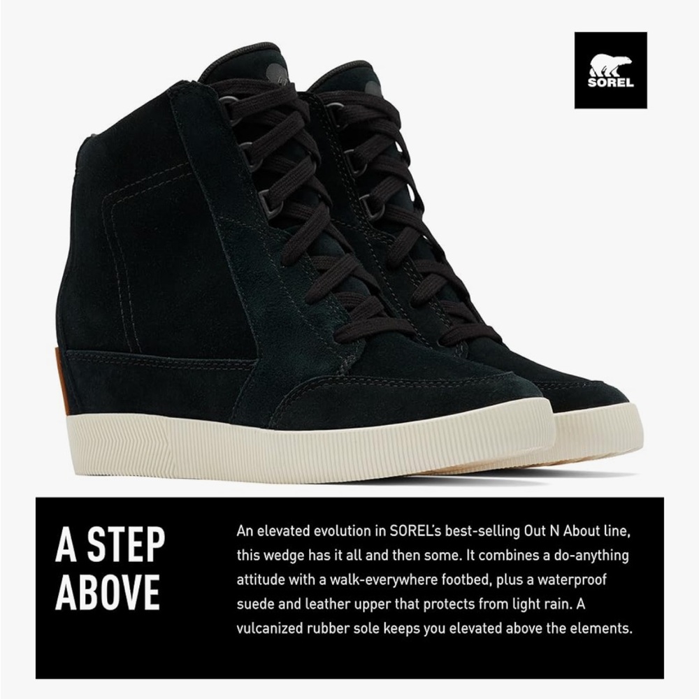 Sorel Out and About Womens Wedge 6.5